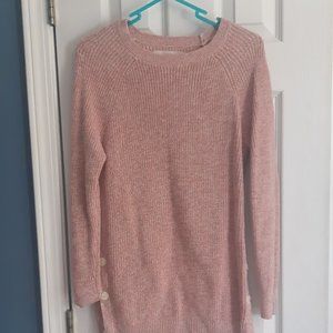 Pink tunic sweater